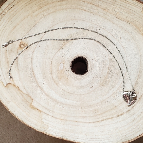 NWOT Diamond & Sterling Silver Granddaughter Heart - Picture 4 of 6